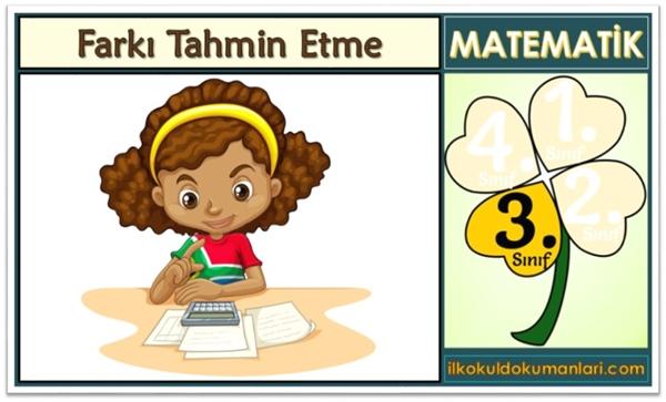 3. Sınıf Farkı Tahmin Etme Konu Anlatımı