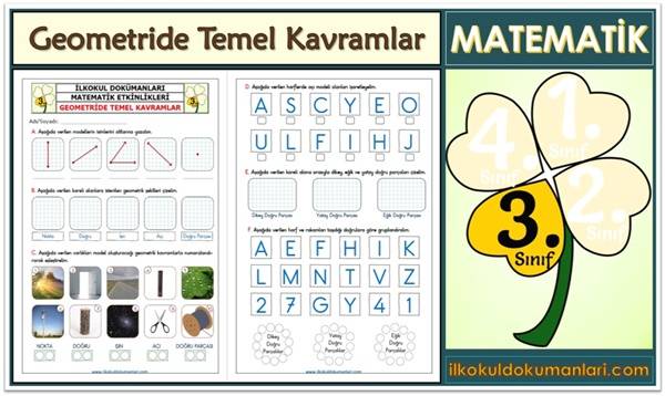 3. Sınıf Geometride Temel Kavramlar Etkinlikleri