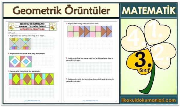 3. Sınıf Geometrik Örüntüler Etkinlikleri