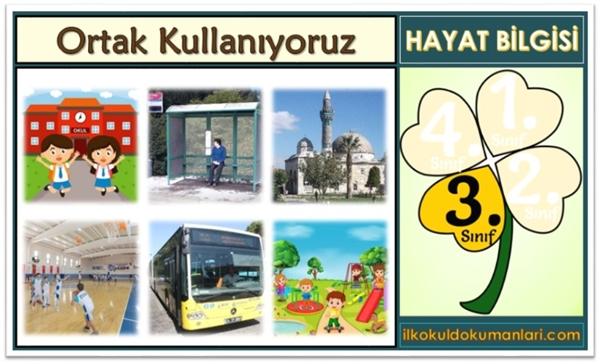 3. Sınıf Hayat Bilgisi Ortak Kullanıyoruz