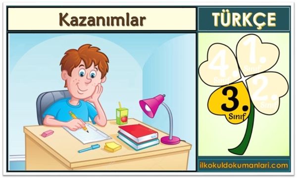 3. Sınıf Türkçe Kazanımları