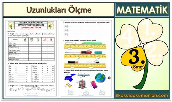 3. Sınıf Uzunlukları Ölçme Etkinlikleri