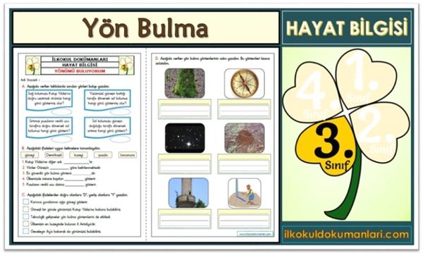 3. Sınıf Yön Bulma Etkinlikleri