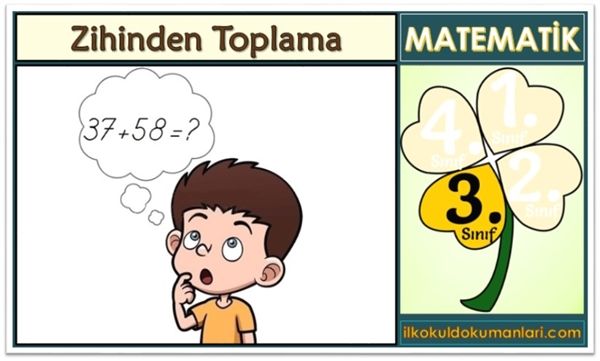 3. Sınıf Zihinden Toplama İşlemi Konu Anlatımı