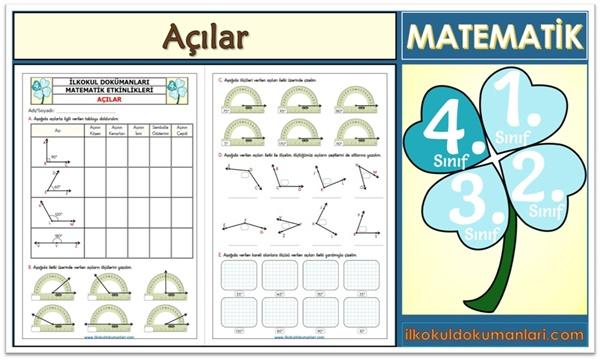 4. Sınıf Açılar Etkinlikleri