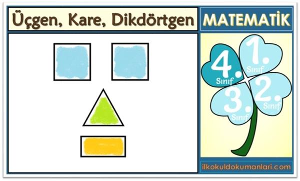 4. Sınıf Üçgen, Kare ve Dikdörtgenin Köşe ve Kenarları Konu Anlatımı