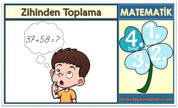 4. Sınıf Zihinden Toplama İşlemi Konu Anlatımı