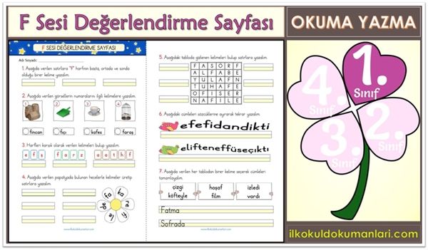 F Sesi Değerlendirme Etkinliği