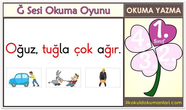 Ğ Sesi Okuma Oyunu